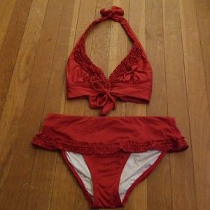 Sunseeker Australia Deep Red Bathing Suit